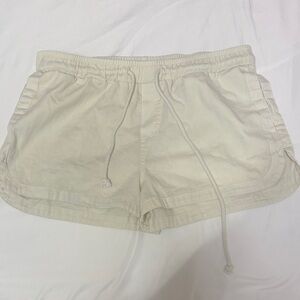 Altar'd State Cream Athletic Shorts